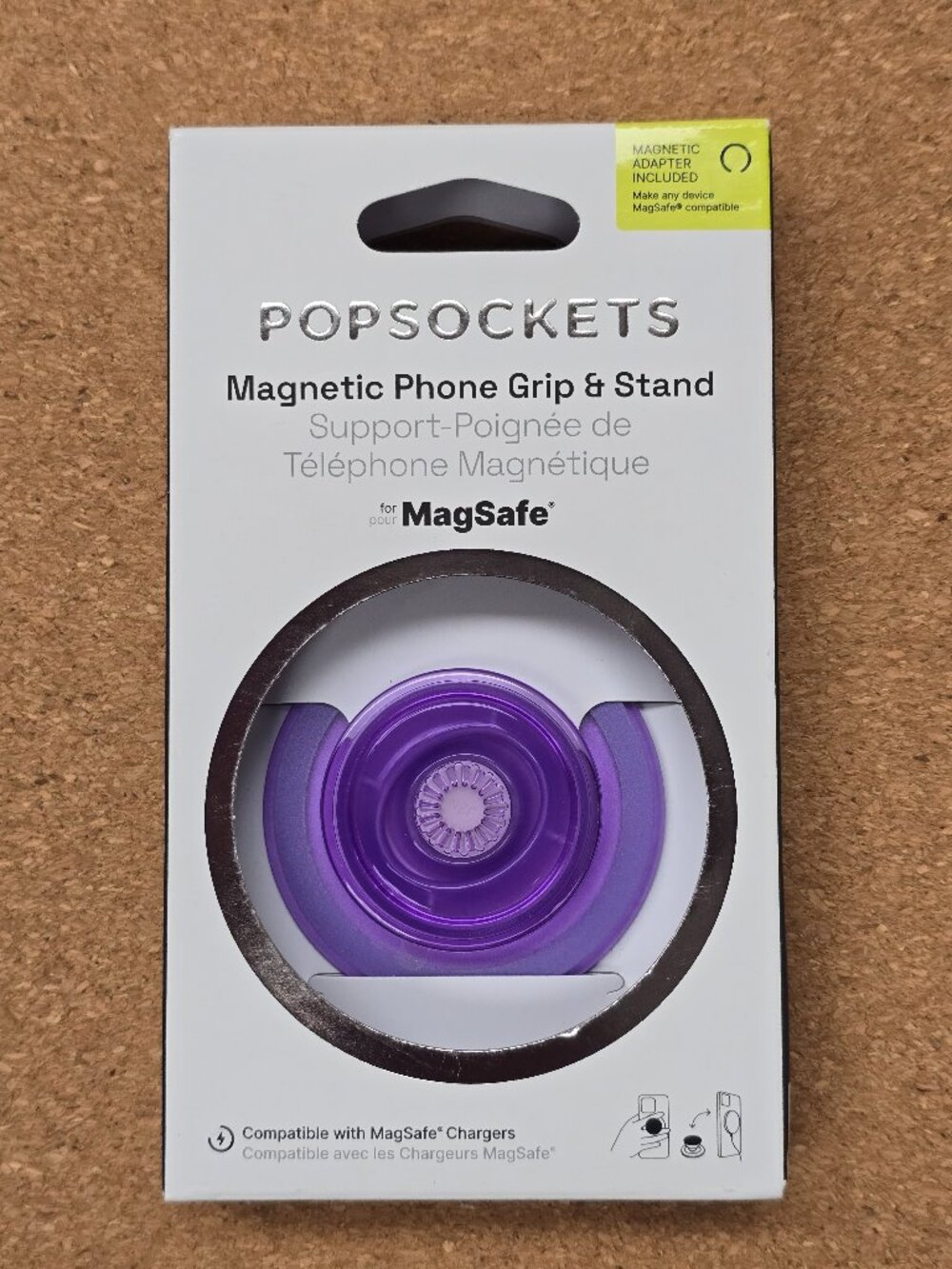 Popsockets Phone PopGrip for MagSafe Magnetic Holder Lavender Translucent